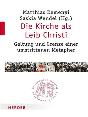 cover image of Die Kirche als Leib Christi